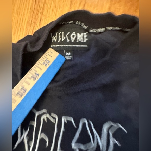 Welcome Skateboards Black Scrawl Logo T-Shirt size M (f6 - Picture 4 of 7